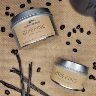 Briefing Candle Tin