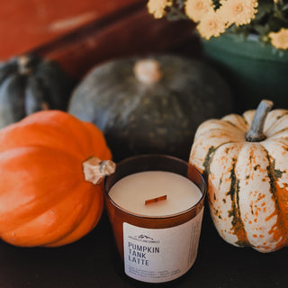 Pumpkin Tank Latte Candle