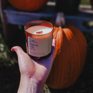 Pumpkin Tank Latte Candle