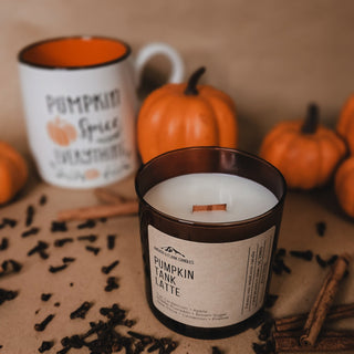 Pumpkin Tank Latte Candle